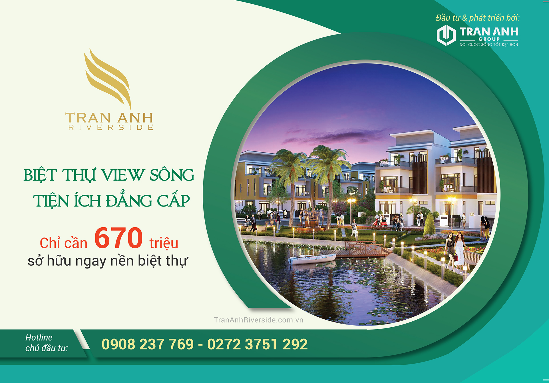 MỞ BÁN DỰ ÁN TRẦN ANH RIVERSIDE - ĐỢT 2